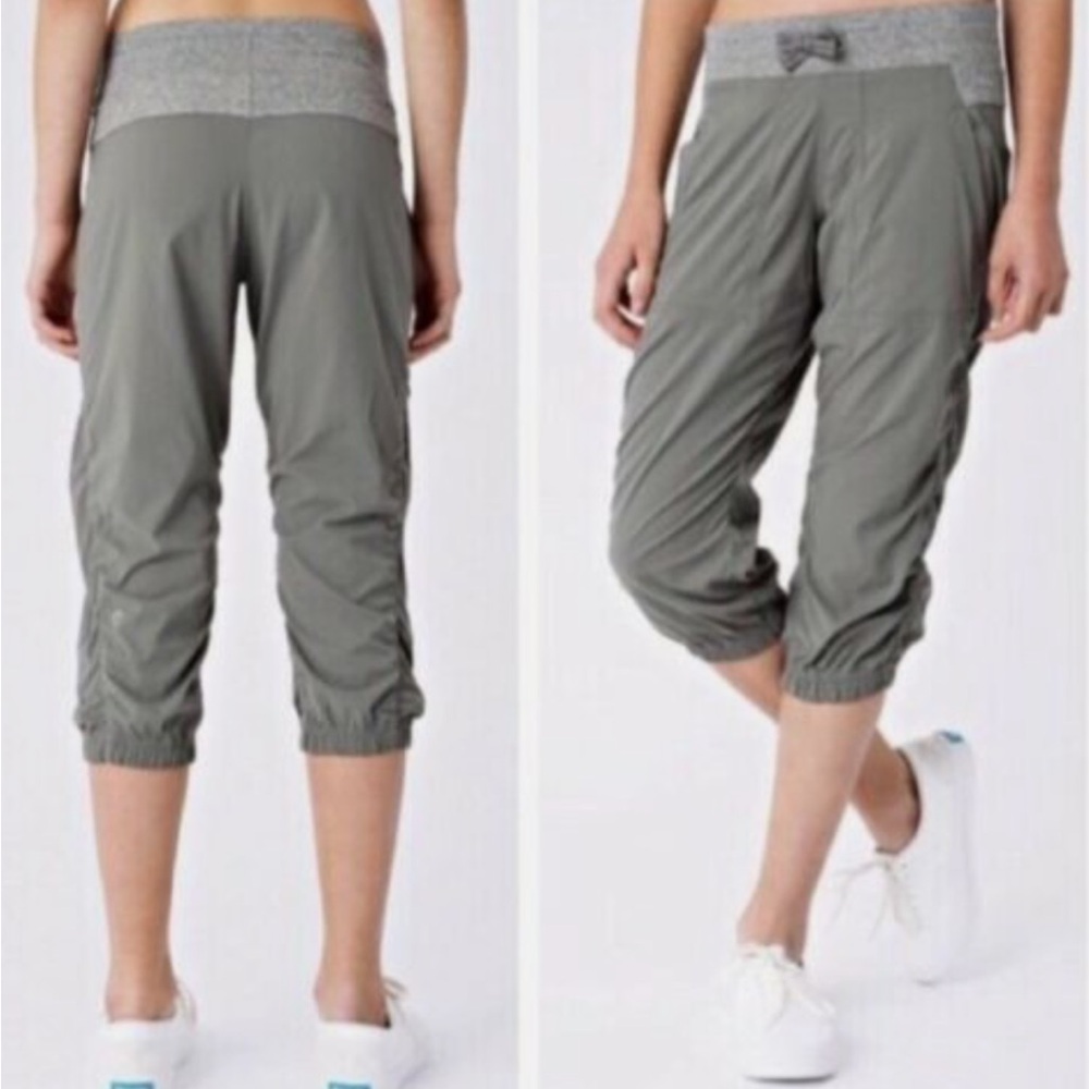 Ivivva by Lululemon Dance Studio Crop in Gray Ruche Size 14 Girls